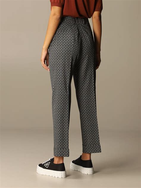 prada hose kariert|prada trousers for women.